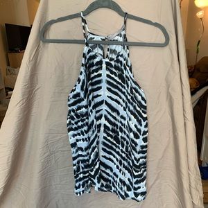 NWT Tart blue, black, and white top